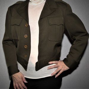 Lined Army Green Jacket